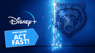 Disney Plus bear logo with Tom's Guide deal badge