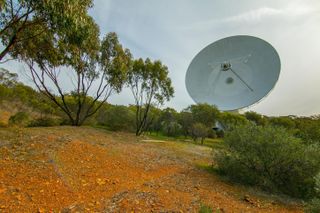 ESA's deep-space tracking dish at New Norcia, in Western Australia, about 120 km from Perth.