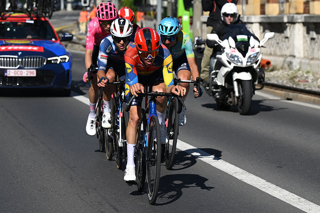 LA GRANDE BEROCHE SWITZERLAND MAY 01 Juan Pedro Lopez of Spain and Team LidlTrek leads the breakaway during the 78th Tour De Romandie 2025 Stage 2 a 157km stage from La Grande Beroche to La Grande Beroche UCIWT on May 01 2025 in La Grande Beroche Switzerland Photo by Dario BelingheriGetty Images