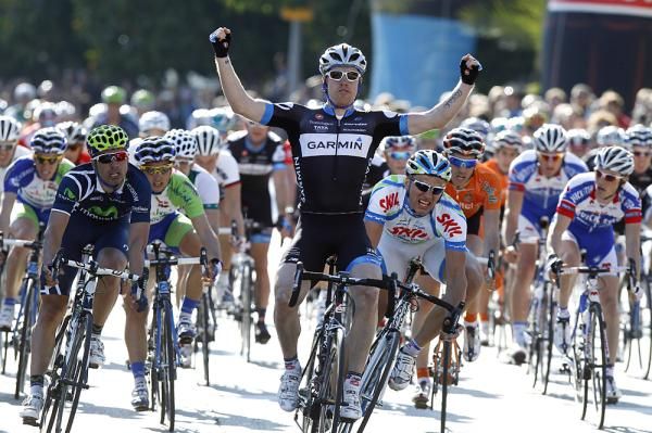 The bunch sprint in Palma Mallorca was won by Tyler Farrar