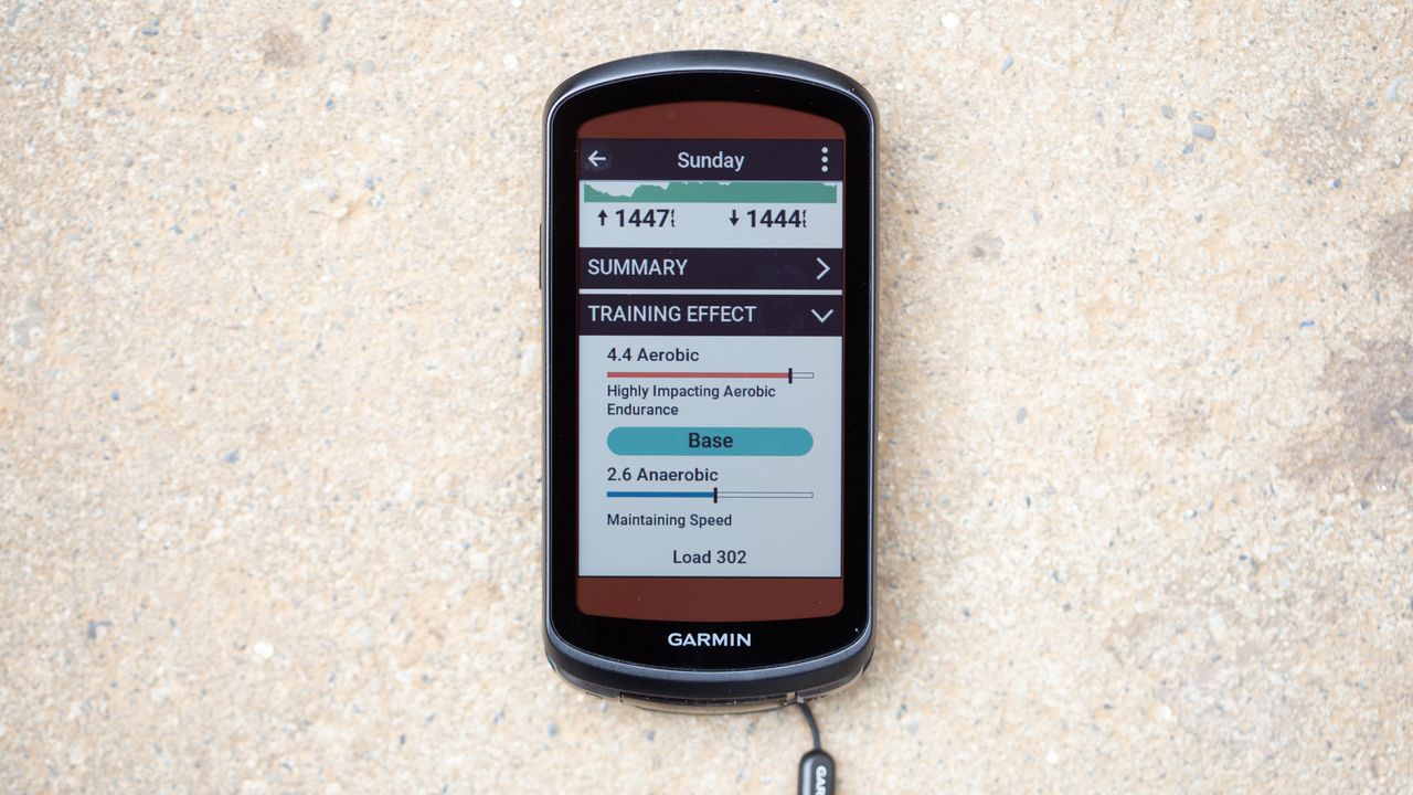 Garmin Edge 1040 Solar after ride analysis