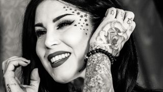 Kat Von D at Sephora, C.so Vittorio Emanuele Milan on April 8, 2017 in Milan, Italy. (Photo by Rosdiana Ciaravolo/Getty Images)