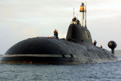 A Russian nuclear submarine