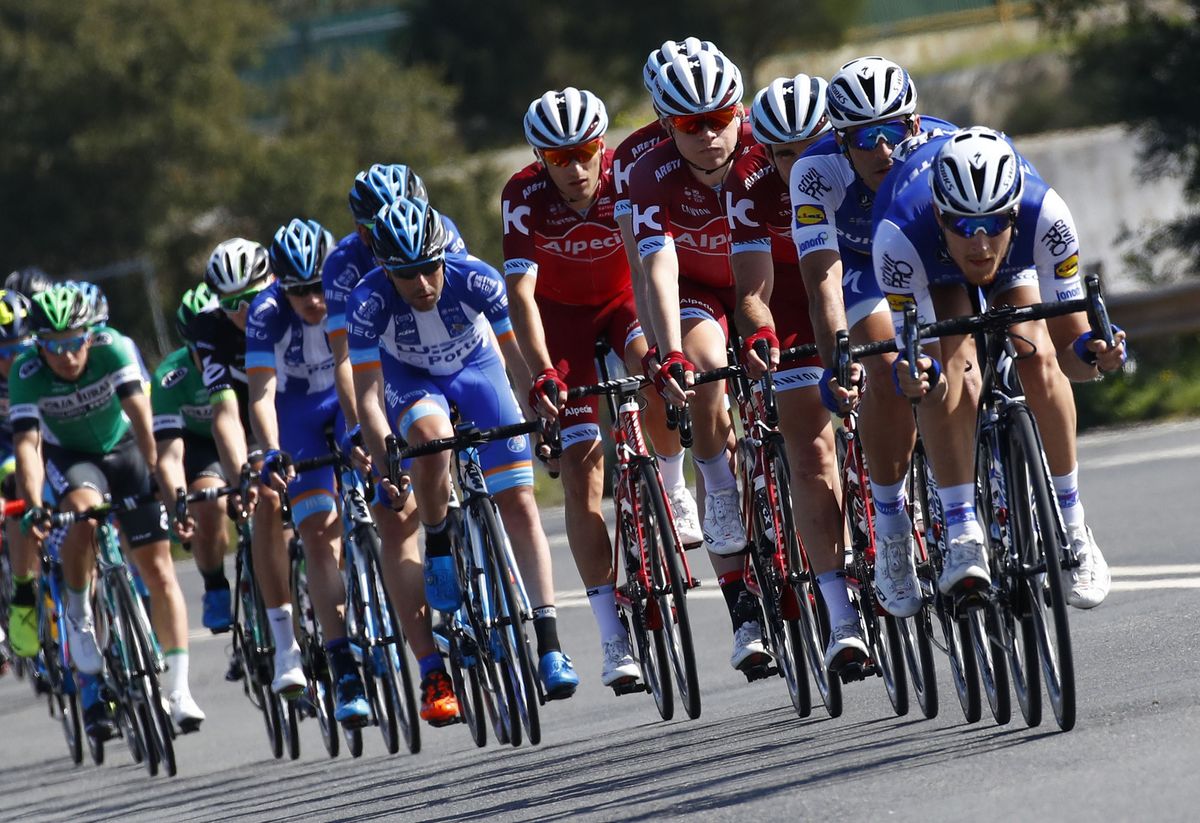 Quick-Step Floors leads the peloton
