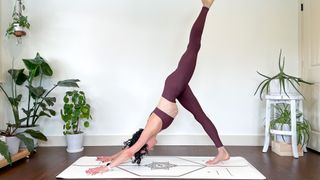 CeCe Carson performing a yoga pose