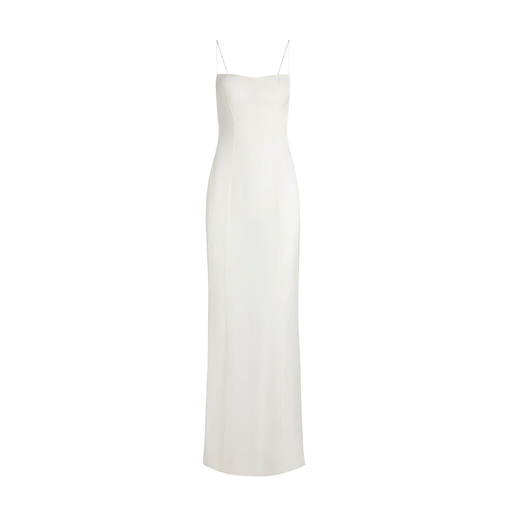 Skims Romance Long Slip Dress | Ivory | Xxs