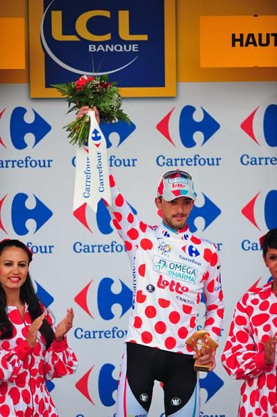 Jelle Vanendert (Omega Pharma-Lotto) leads the mountains classification.