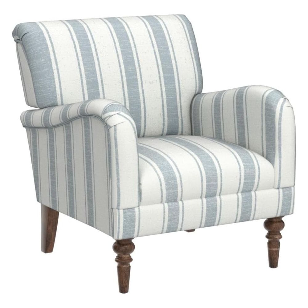 HULALA HOME Modern Accent Chair with Arms and Wooden Legs