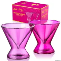 14. Barbie x Dragon Glassware Stemless Martini Glasses