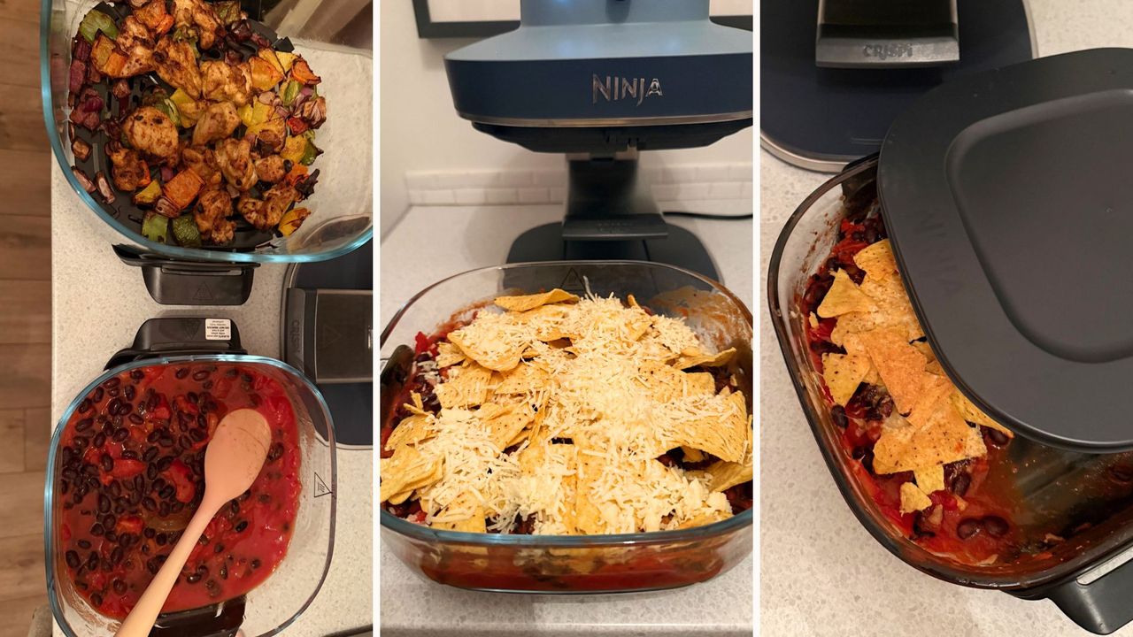 using the Ninja Crispi Pro Countertop Glass Air Fryer to cook