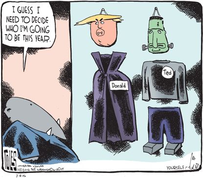Political cartoon U.S. GOP Decision 2016