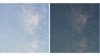 Stars at different exposures