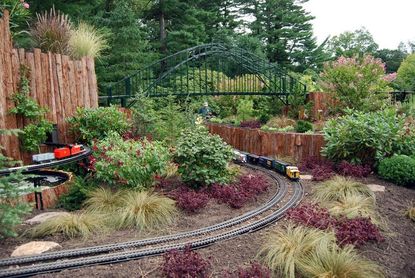 Landscape With A Train Garden