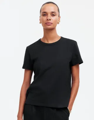 Madewell, Cotton Perfect Crewneck Tee