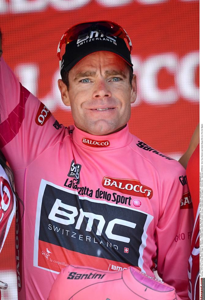 Cadel Evans (BMC) enjoyed his final day in the pink jersey on stage 11