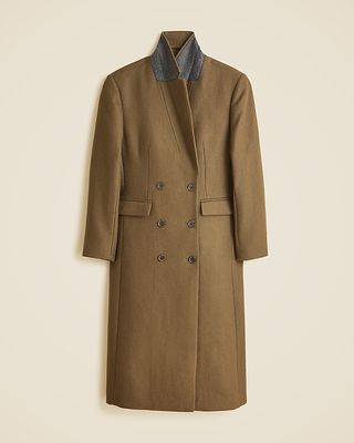 Palais Double-Breasted Topcoat in Italian Wool-Blend Melton