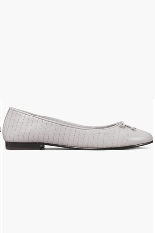 Quilted Cap Toe Ballet Flat