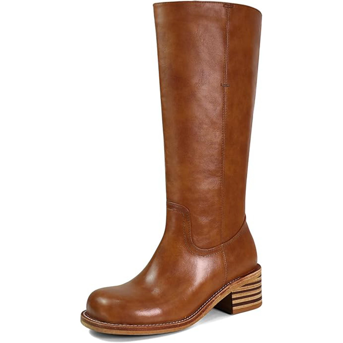 VBDB, Vbdb Knee High Boots for Women Square Toe Chunky Block Heel Long Boots Women&amp;rsquo;s Comfortable Low Heel Womens Shoes Size 12