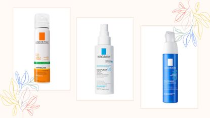 three of the best la roche posay products in a collage