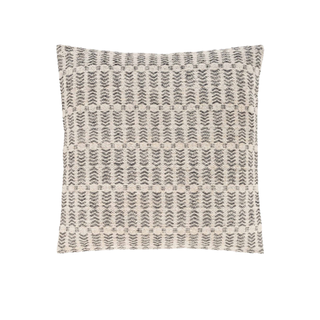 Linen weave patterned throw pillow