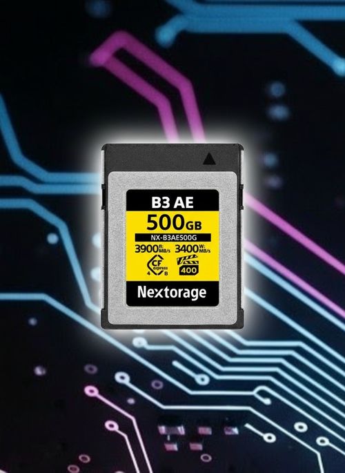500GB NX-B3AE CFexpress 4.0 Type B (2-Pack) R: 3900 MB/s, W: 3400 MB/s