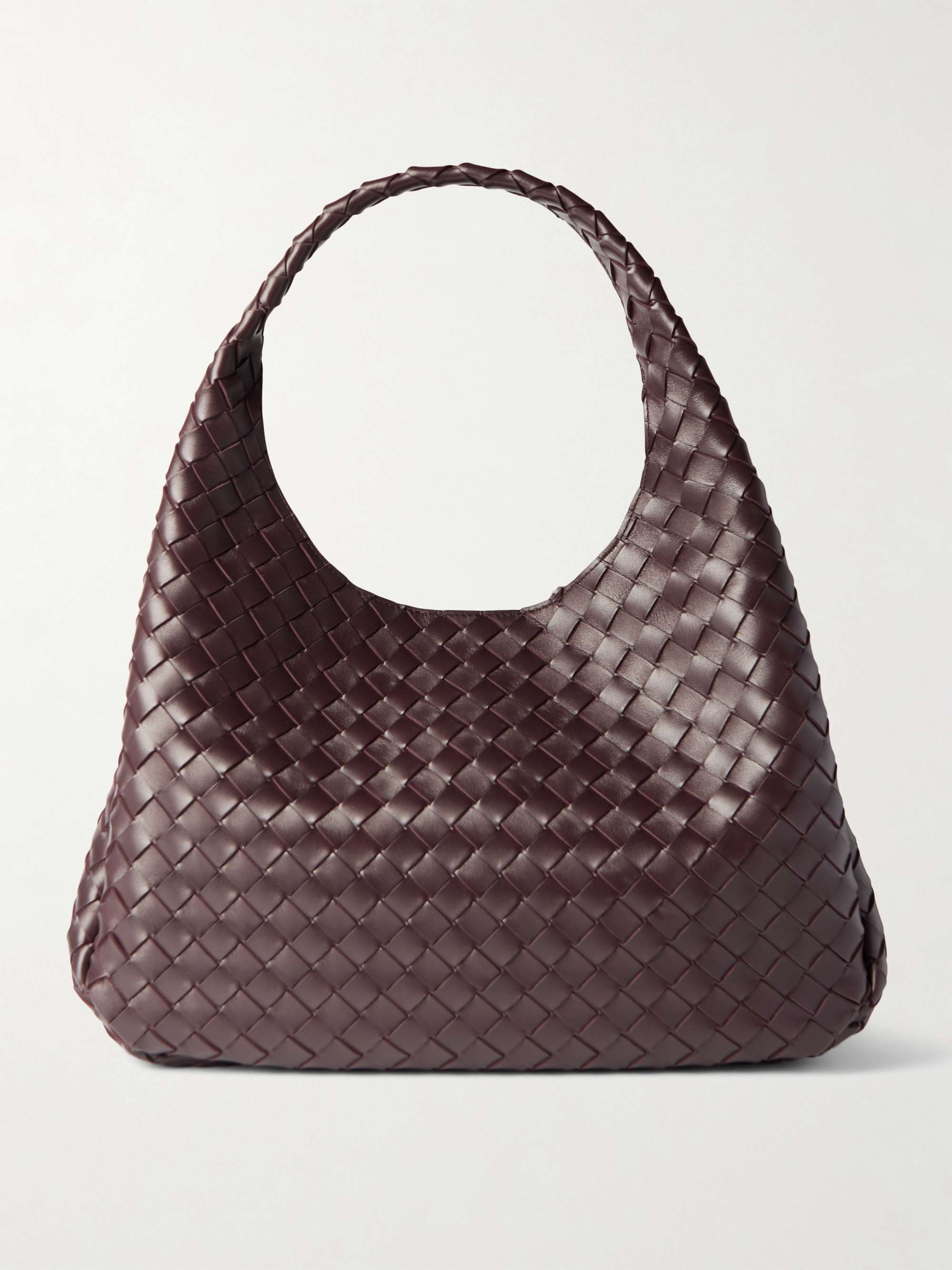 Campana Large Intrecciato Leather Shoulder Bag