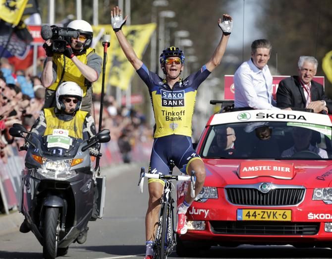 Roman Kreuziger gives Saxo-Tinkoff its first big win of the season in Amstel Gold Race