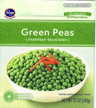 Kroger Green Peas by Pictsweet.