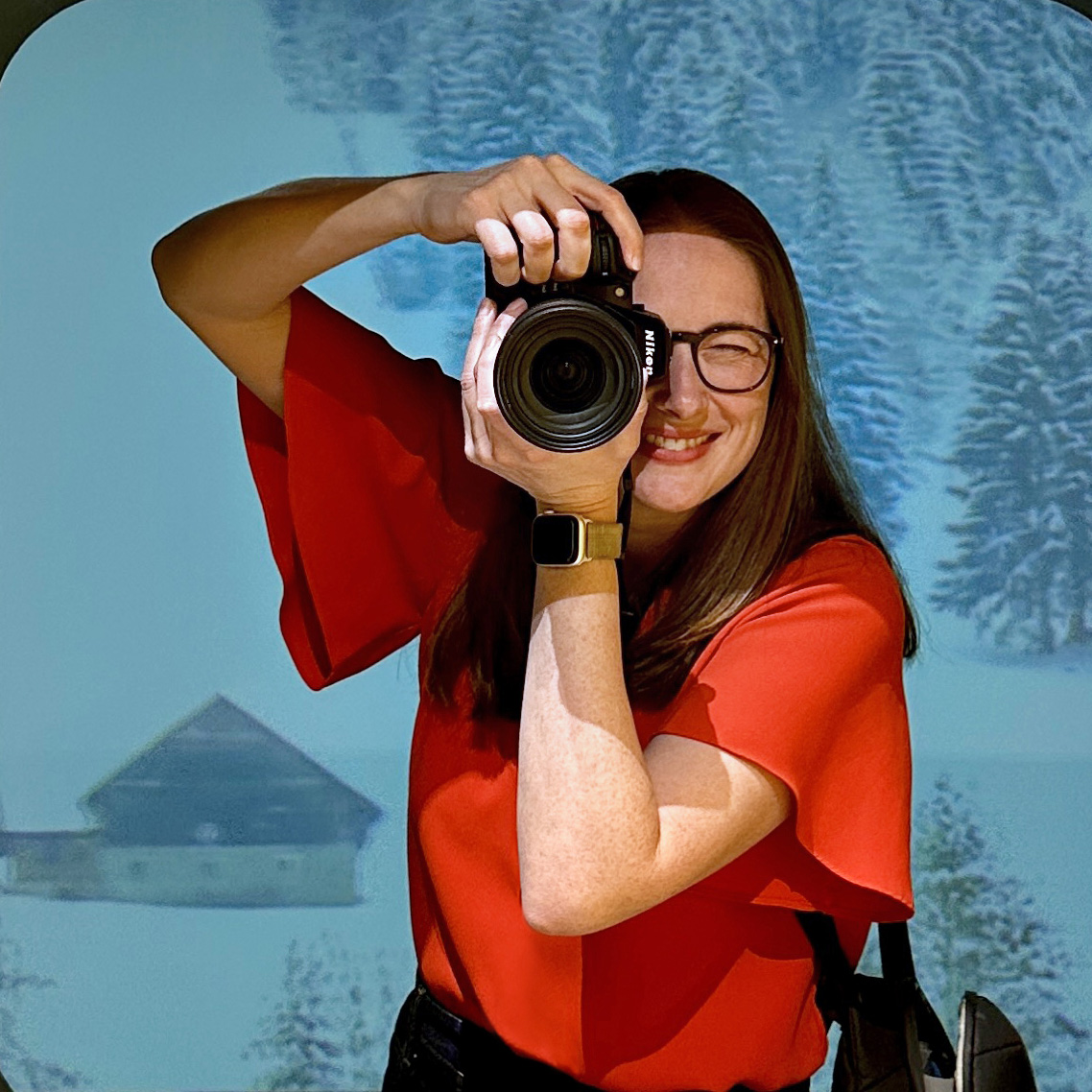 Portrait of photographer Marjorie Becker, the Chief Adventure Photographer of the Accidentally Wes Anderson Instagram community