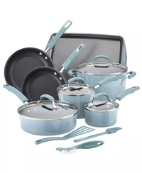 Rachael Ray Classic Brights Hard Enamel Nonstick Cookware Set