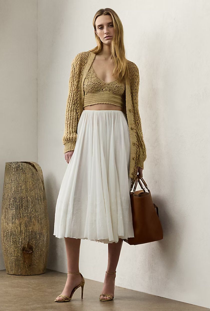 Ralph Lauren Collection, Pleated Voile Skirt
