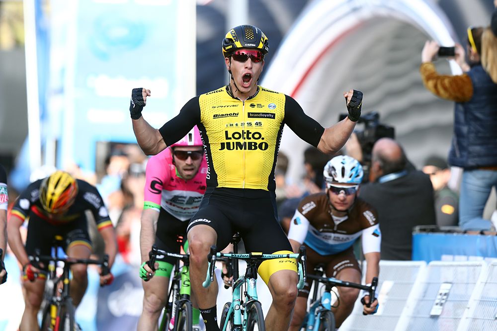Danny van Poppel (LottoNl-Jumbo) wins the opening stage