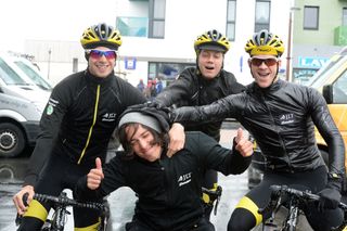JLT-Condor team at the start, Tour de Normandie 2015, stage one