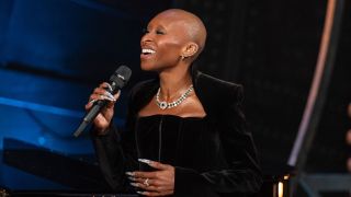 Cynthia Erivo singing during NBC's Wicked: One Wonderful Night