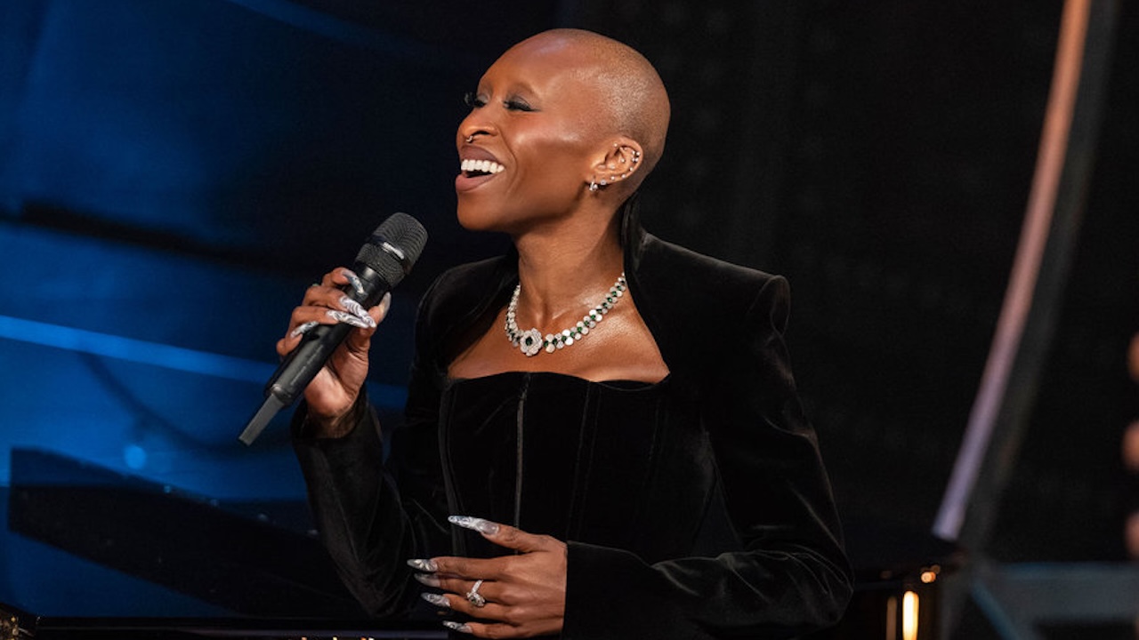 Cynthia Erivo singing during NBC&#039;s Wicked: One Wonderful Night