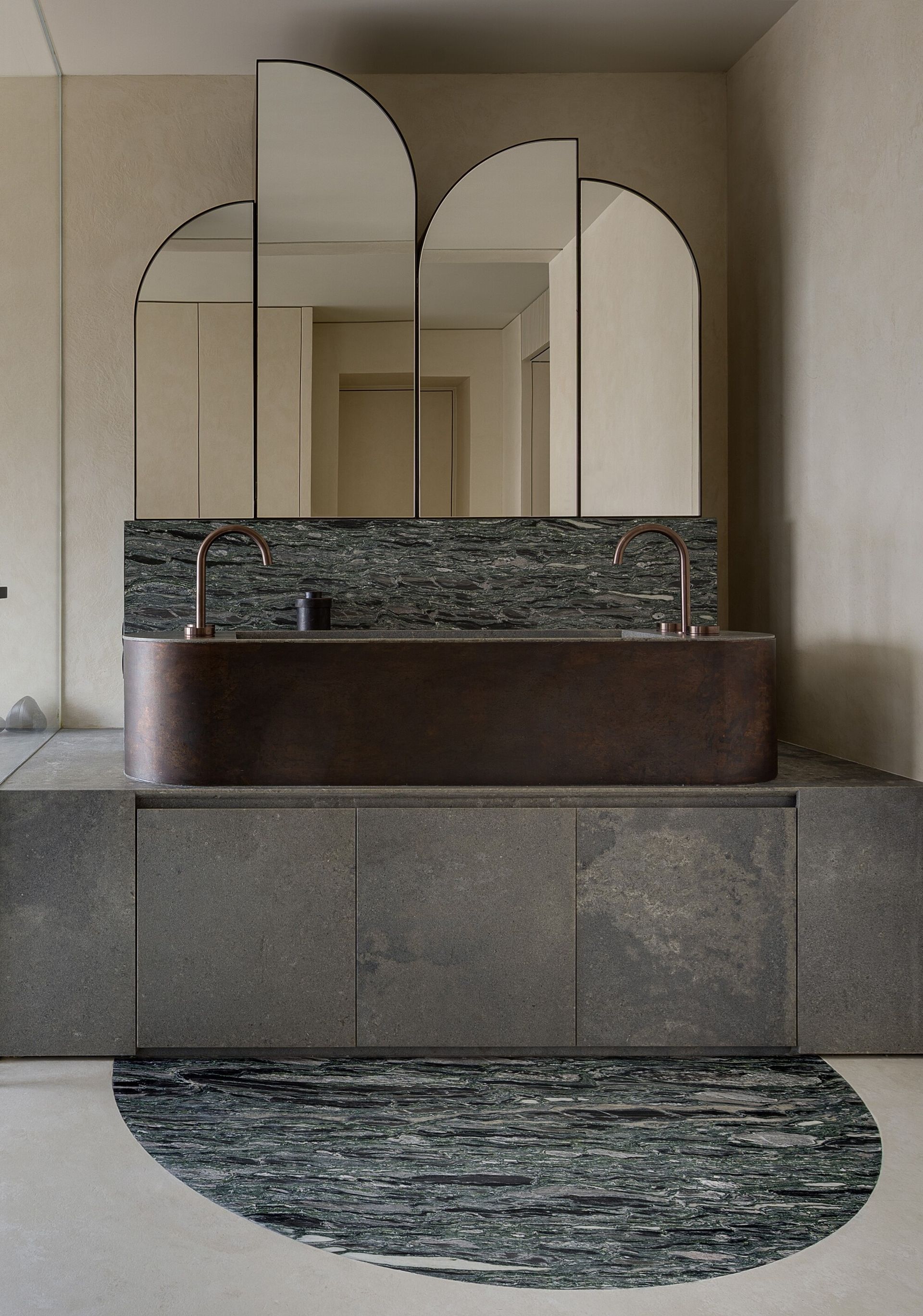 I've spotted this fresh new take on laying out bathroom flooring that brings a luxe look to the ...