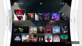 Xbox 360 "Blades" UI concept for Xbox Series X|S