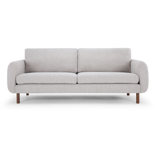 gray boucle sofa