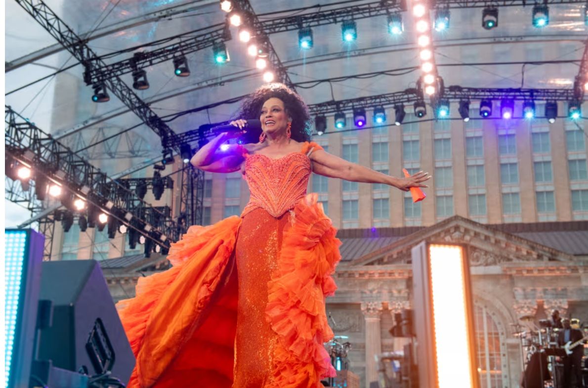 Diana Ross performs onstage at Live from Detroit: The Concert at Michigan Central&quot; on June 06, 2024 in Detroit, Michigan