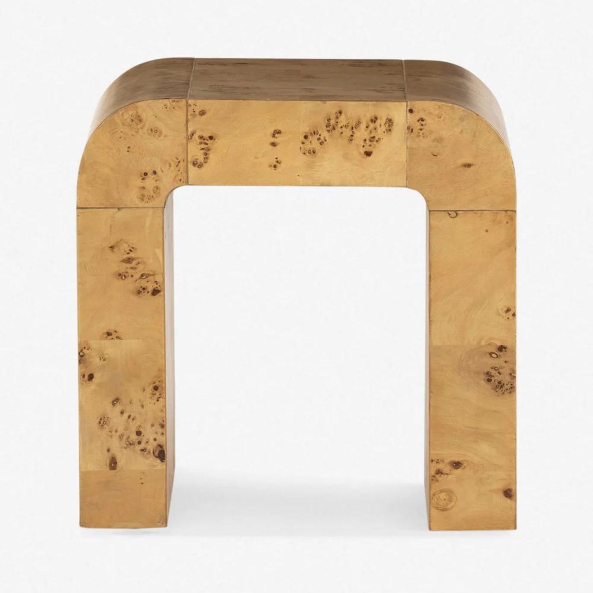 lulu and georgia burl wood side table