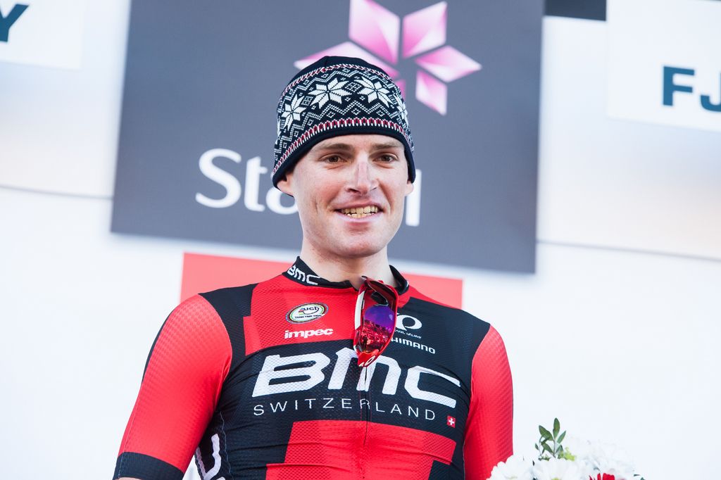 A happy and cold Ben Hermans (BMC)