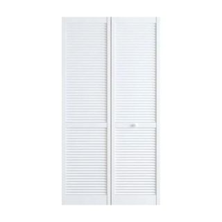 white bay louvered doors