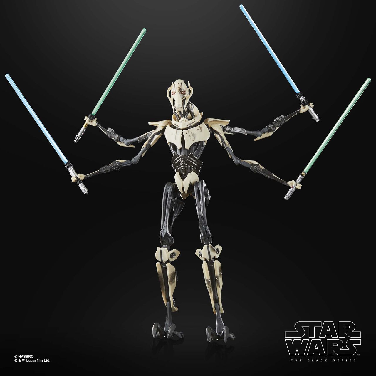 General Grievous (Battle Damaged) action figure posed against a black background