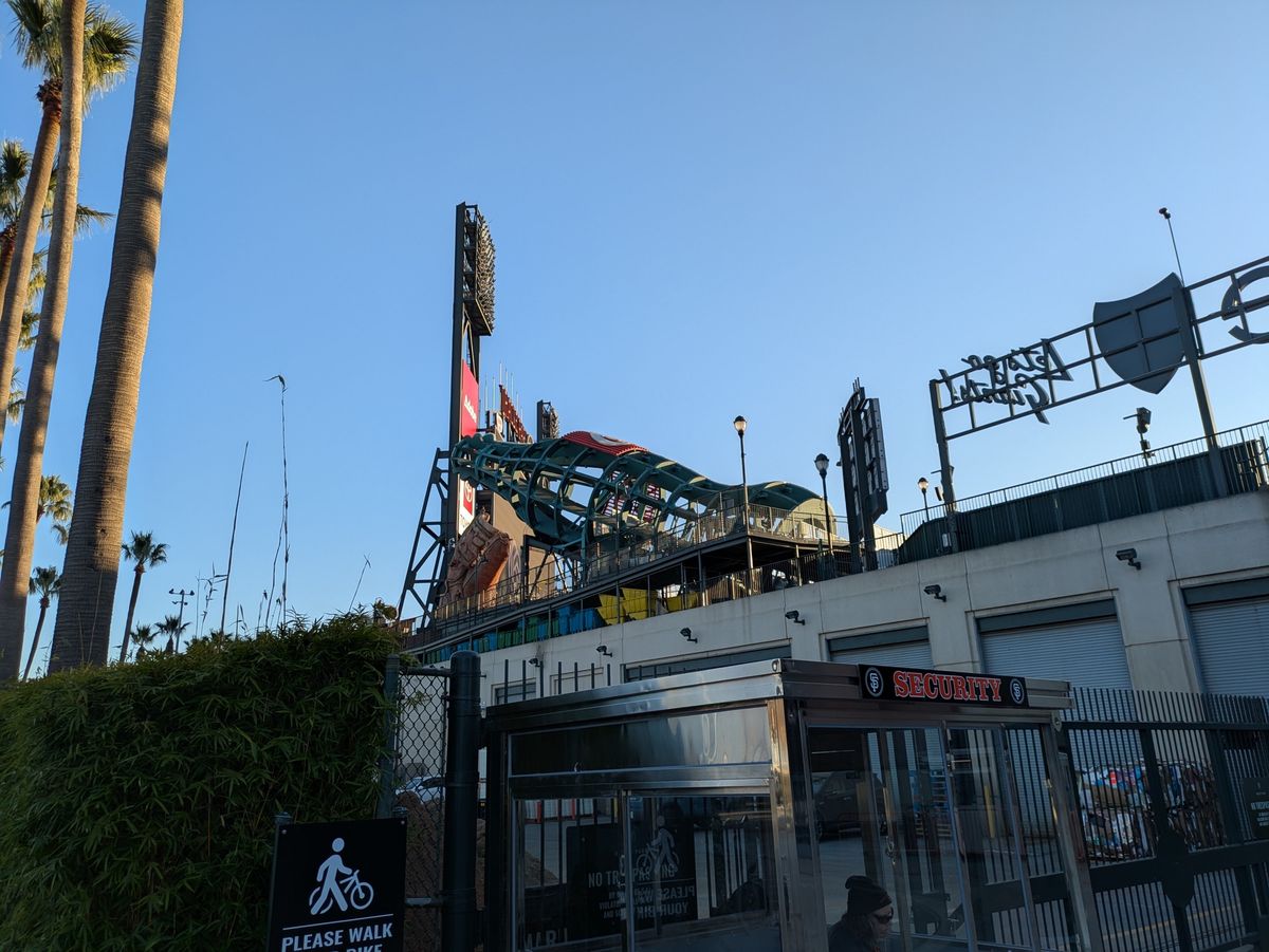Oracle Park Coke bottle shot by Pixel 8a