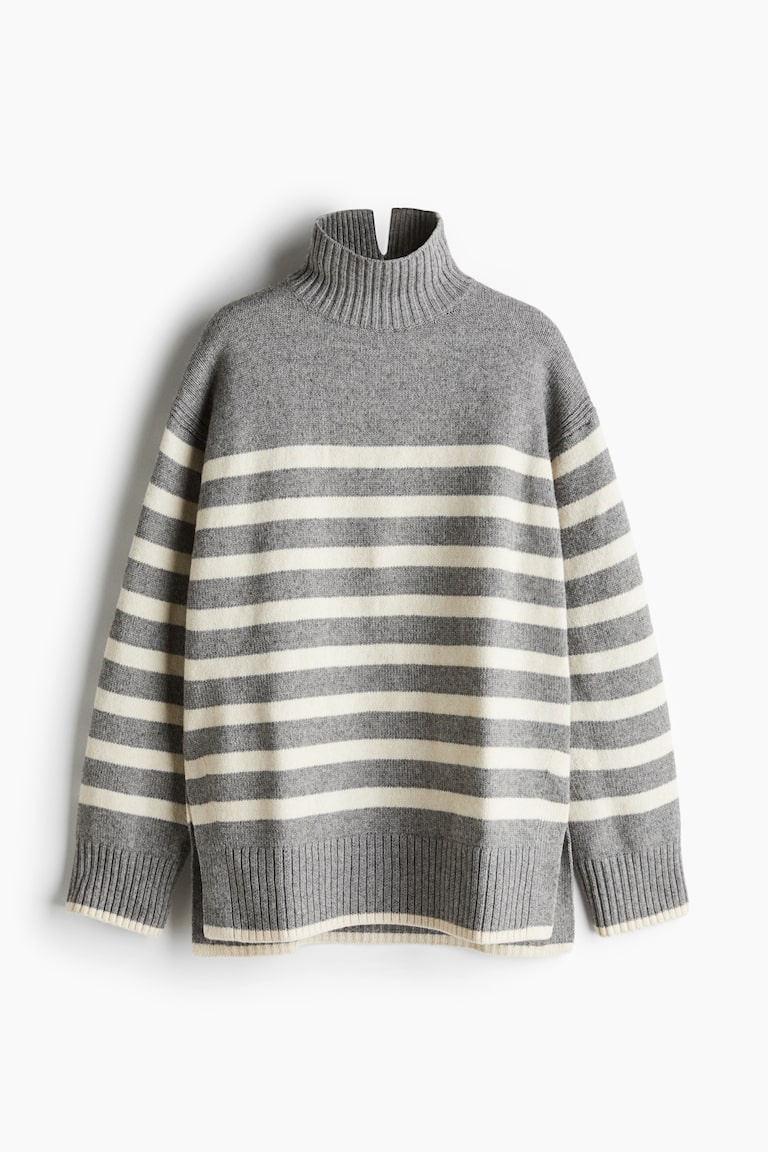 Oversized Polo-Neck Jumper