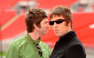 Oasis - brothers Noel and Liam Gallagher