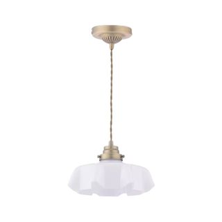 Laura Ashley Banham Pendant Ceiling Light, Antique Brass