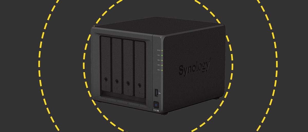 The Synology DiskStation on the ITPro background