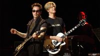 Earl Slick and David Bowie during David Bowie Gives Fans a Strong Dose of "A Reality Tour" at Special Poughkeepsie Warm Up Show For His Upcoming World Tour at The Chance Nghtclub in Poughkeepsie, New York, United States. 