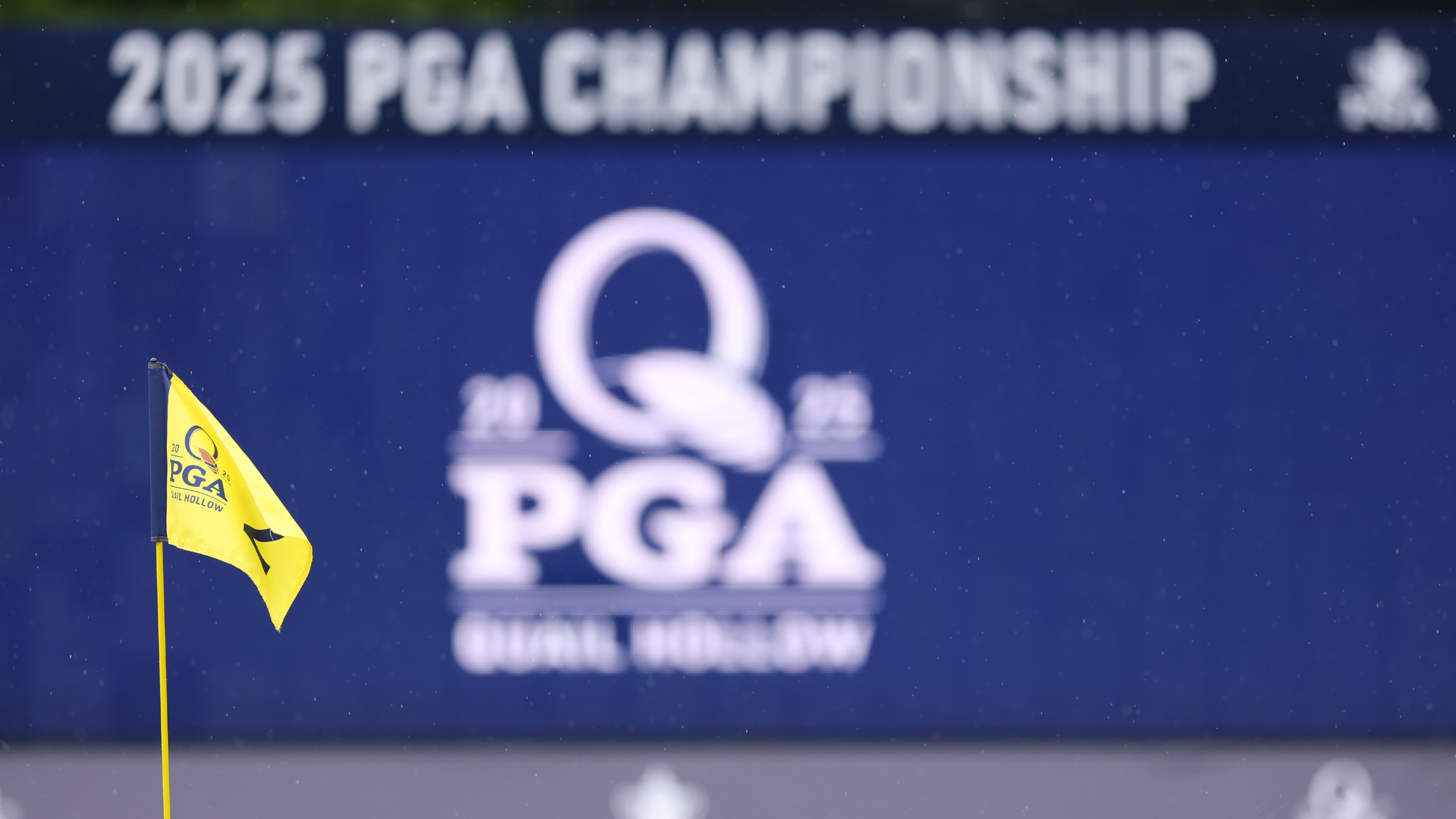 A flag at Quail Hollow at the PGA Championship 